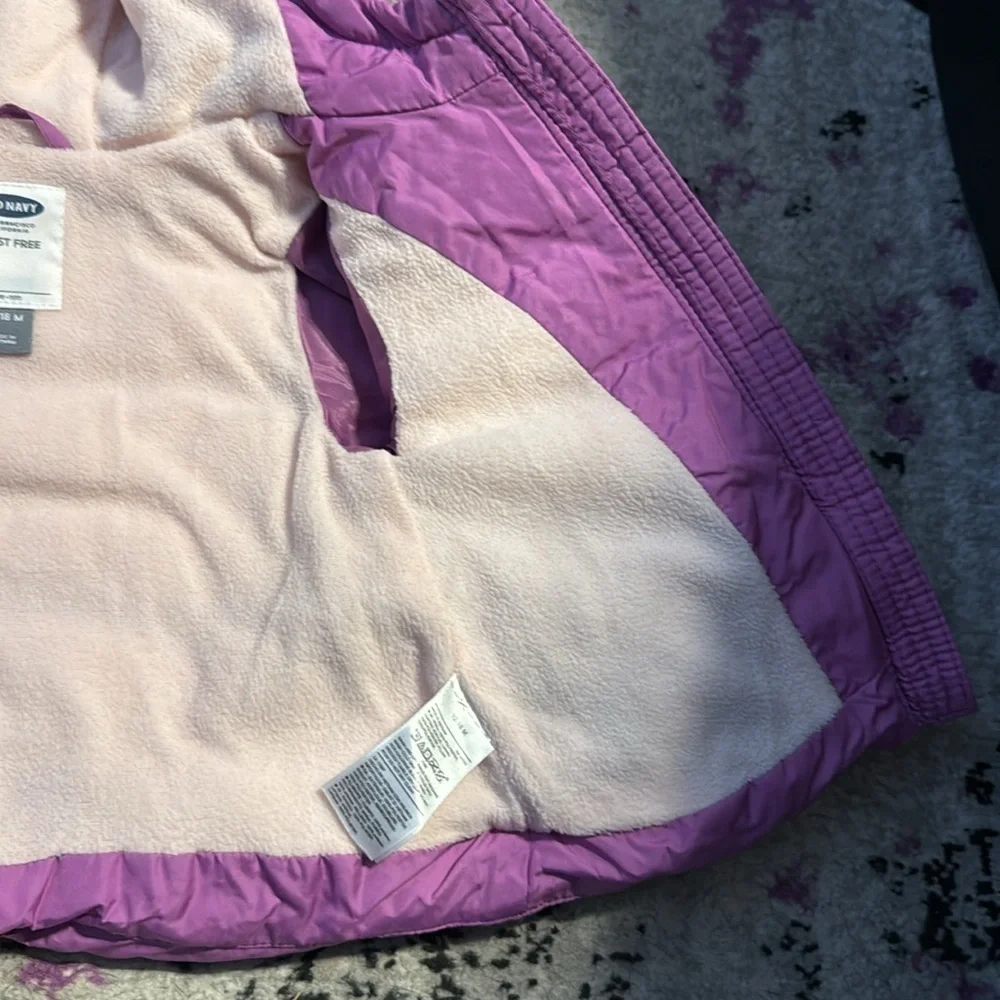 Old Navy Purple Frost Free Puffer Jacket 12-18 Months